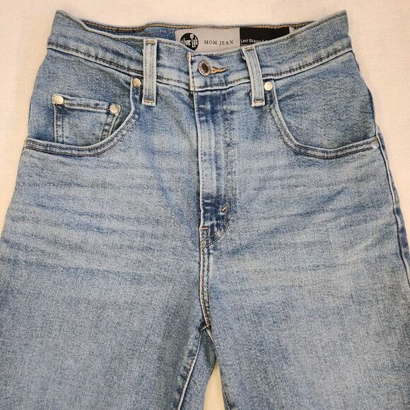 Levi Silver Tab Mom High Waist W26 L27  Blue Jeans - Picture 3 of 16